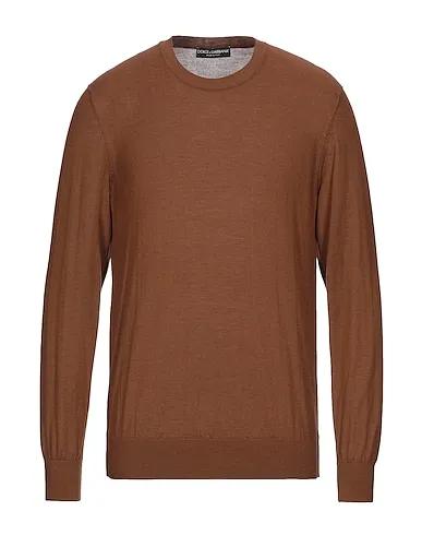 Brown Knitted Cashmere blend