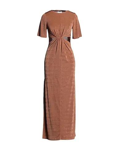 Brown Knitted Elegant dress