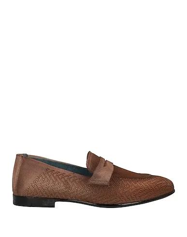 Brown Knitted Loafers