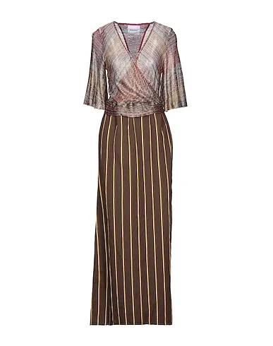 Brown Knitted Long dress