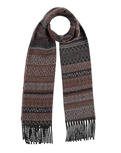 Brown Knitted Scarves and foulards