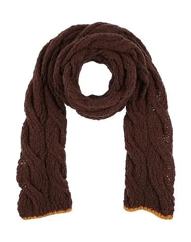 Brown Knitted Scarves and foulards