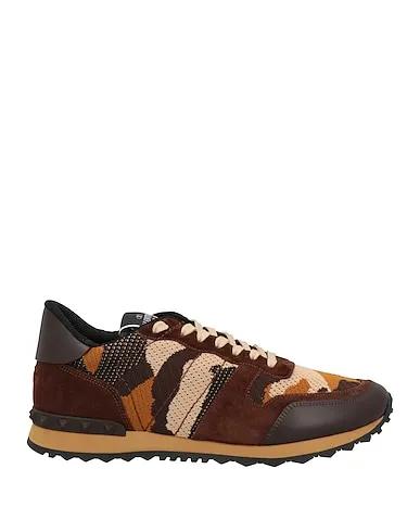 Brown Knitted Sneakers