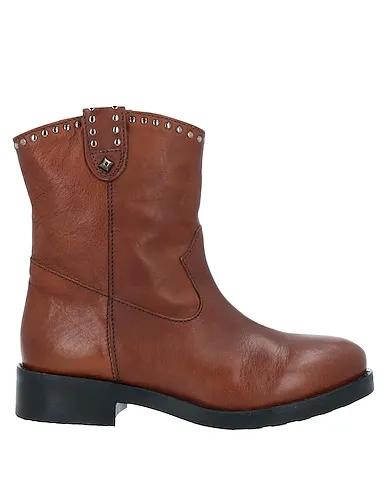 Brown Leather Ankle boot