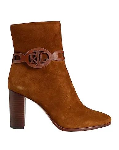 Brown Leather Ankle boot ABIGAEL SUEDE BOOTIE
