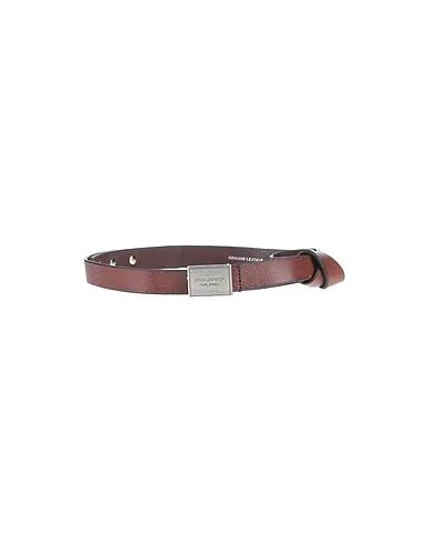 Brown Leather Fabric belt