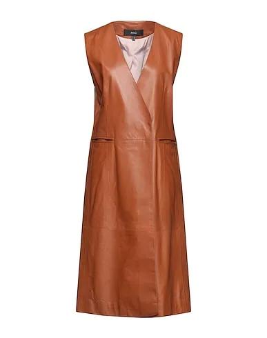 Brown Leather Full-length jacket