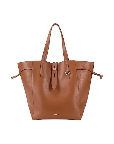 Brown Leather Handbag FURLA NET L TOTE
