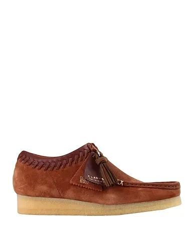 Brown Leather Laced shoes WALLABEE
