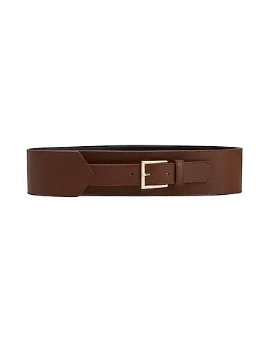 Brown Leather LEATHER HIGH BELT
