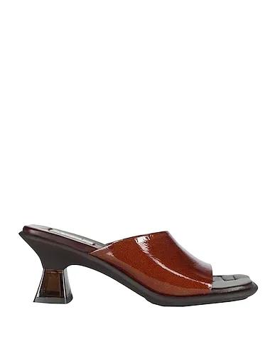 Brown Leather Sandals SYNTHIA BROWN SANDALS
