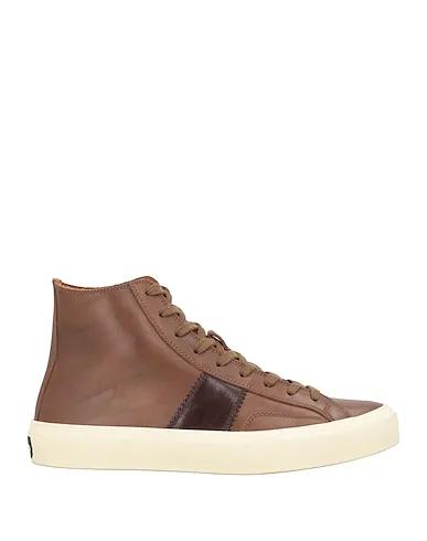 Brown Leather Sneakers