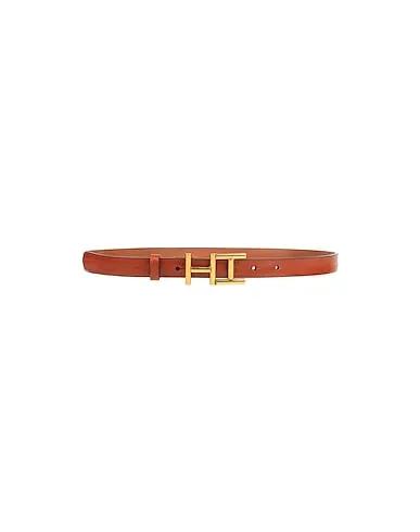 Brown Leather Thin belt