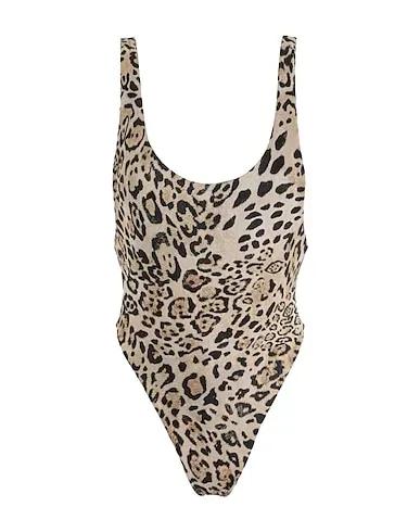 Brown One-piece swimsuits