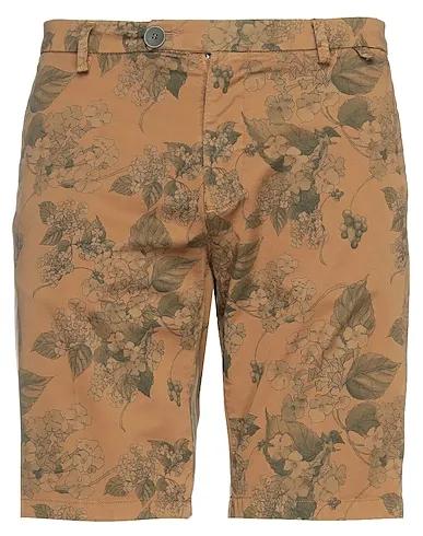Brown Plain weave Shorts & Bermuda