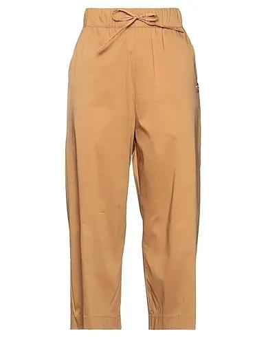 Brown Poplin Cropped pants & culottes