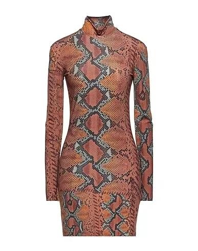 Brown Synthetic fabric Sheath dress