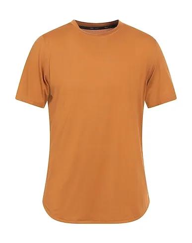 Brown Synthetic fabric T-shirt