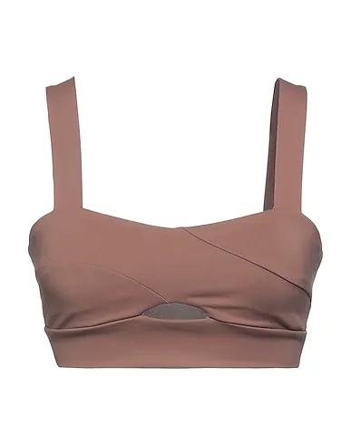 Brown Synthetic fabric Top