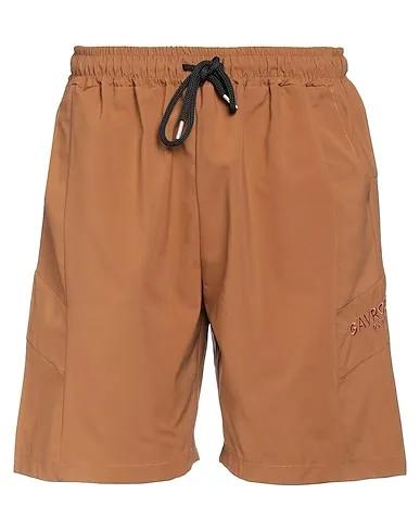 Brown Techno fabric Shorts & Bermuda