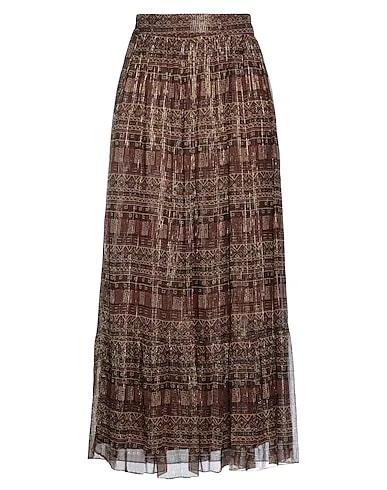 Brown Tulle Maxi Skirts