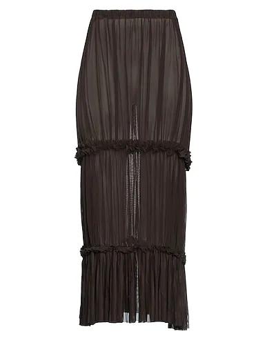 Brown Tulle Maxi Skirts