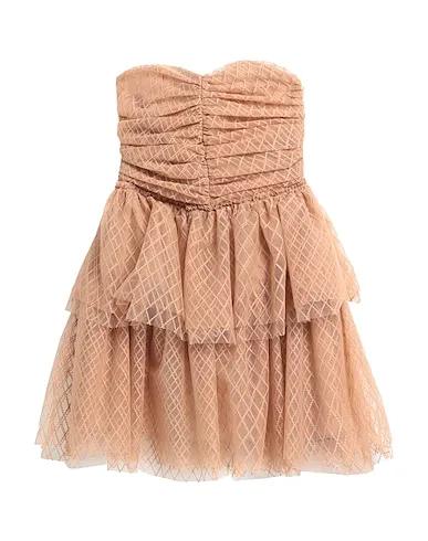 Brown Tulle Short dress
