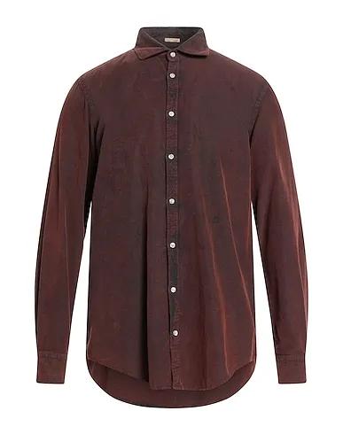Brown Velvet Patterned shirt