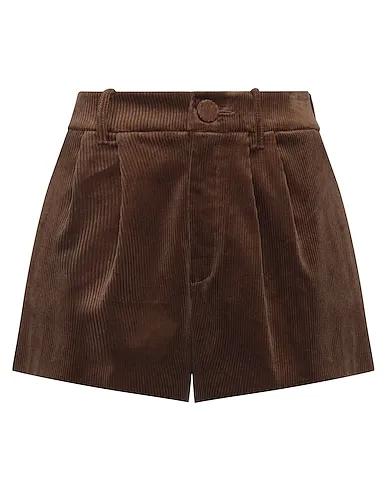 Brown Velvet Shorts & Bermuda