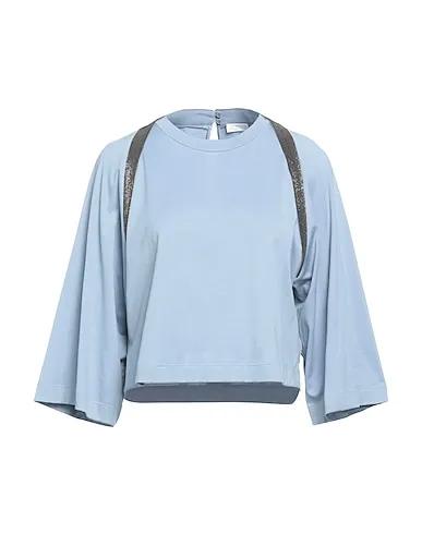 BRUNELLO CUCINELLI | Pastel blue Women‘s T-shirt