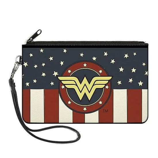 Buckle-Down Zip Wallet Wonder Woman Large Accessory, Wonder Woman, 8" x 5"