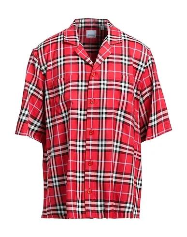 BURBERRY | Red Men‘s Checked Shirt