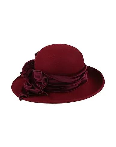 Burgundy Baize Hat