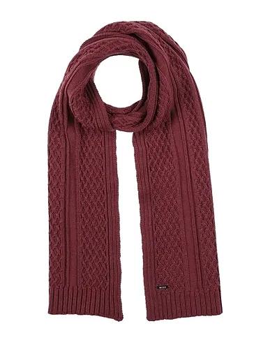 Burgundy Boiled wool Scarves and foulards