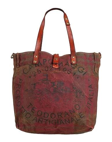 Burgundy Canvas Handbag