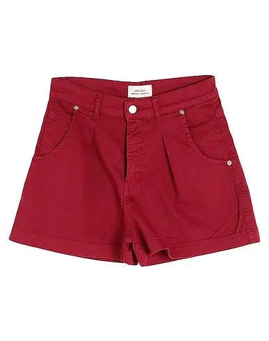 Burgundy Denim Denim shorts