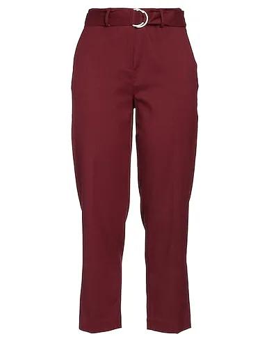 Burgundy Flannel Casual pants