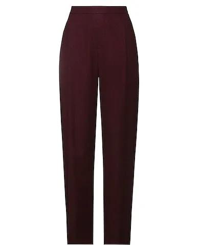 Burgundy Flannel Casual pants
