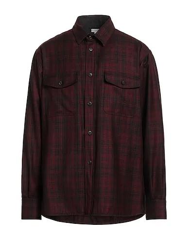 Burgundy Flannel Checked shirt