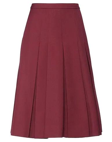 Burgundy Flannel Cropped pants & culottes