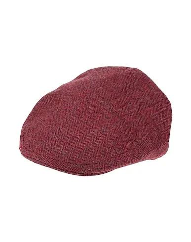 Burgundy Flannel Hat
