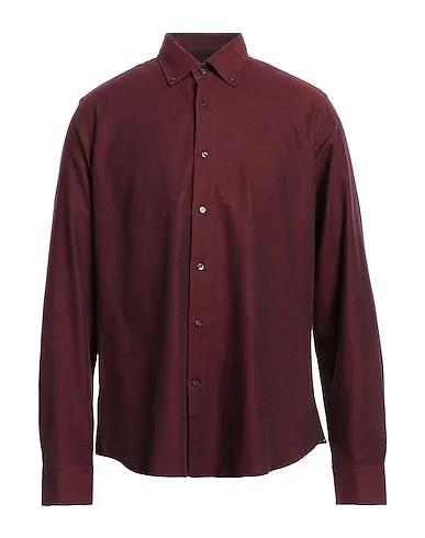 Burgundy Flannel Patterned shirt