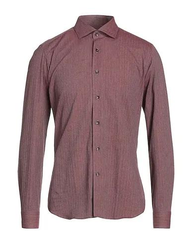 Burgundy Flannel Patterned shirt