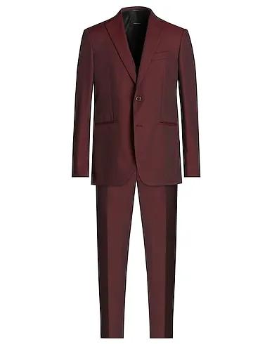 Burgundy Jacquard Suits