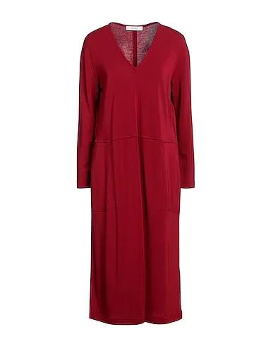 Burgundy Jersey Midi dress