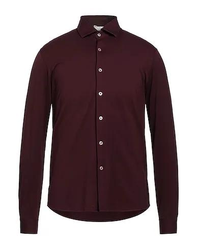 Burgundy Jersey Solid color shirt