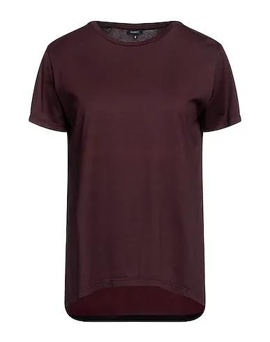 Burgundy Jersey Basic T-shirt