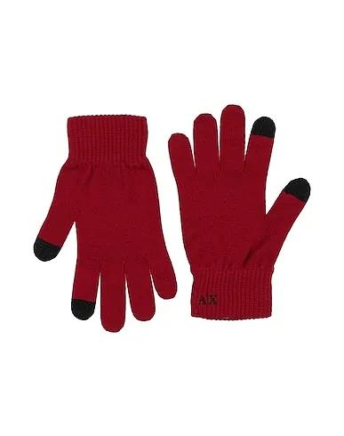 Burgundy Knitted Gloves