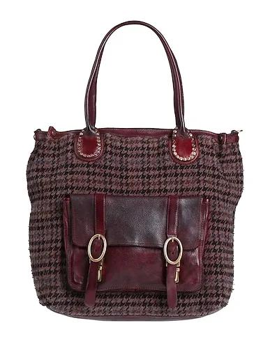 Burgundy Knitted Handbag