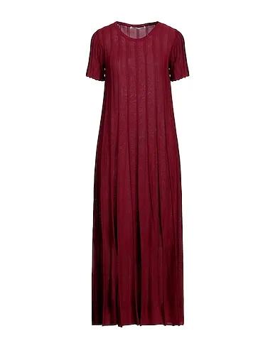 Burgundy Knitted Long dress